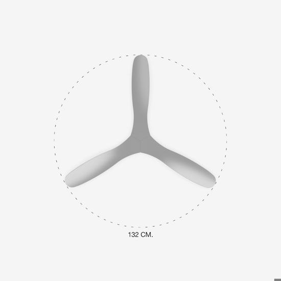 Ventilatore bianco da soffitto 28mq a pale
