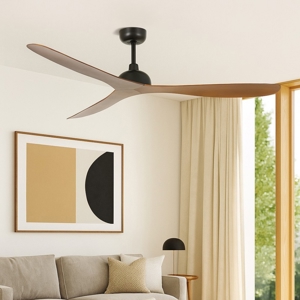 Ventilatore da soffitto con pale legno noce 28mq silenzioso