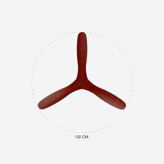 Ventilatore da soffitto con pale legno noce 28mq silenzioso