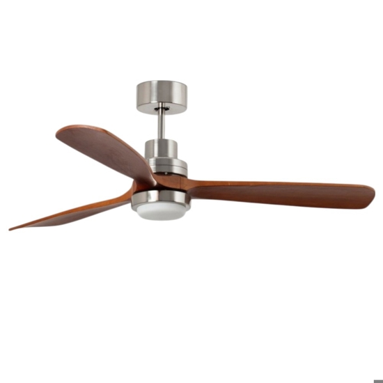 Lampadario a ventilatore con luce da soffitto 28mq pale in legno
