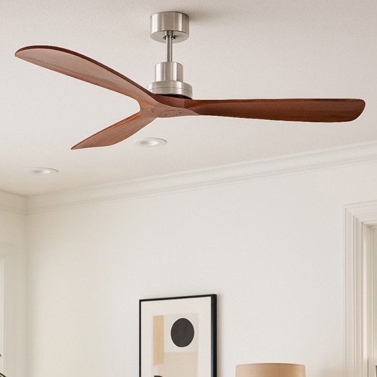 Ventilatore da soffitto con telecomando 39mq pale in legno