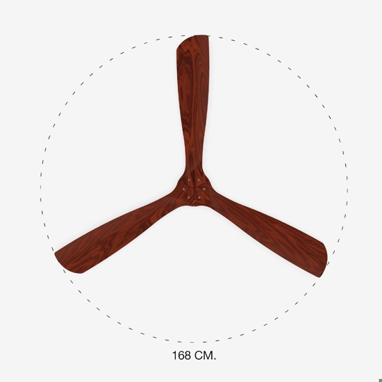 Ventilatore da soffitto con telecomando 39mq pale in legno