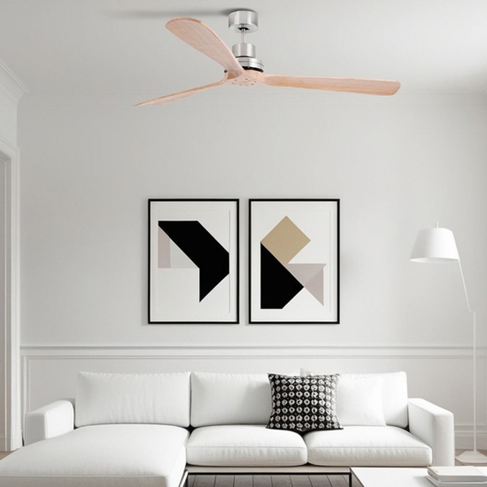 Ventilatore da soffitto 28mq pale di legno pino