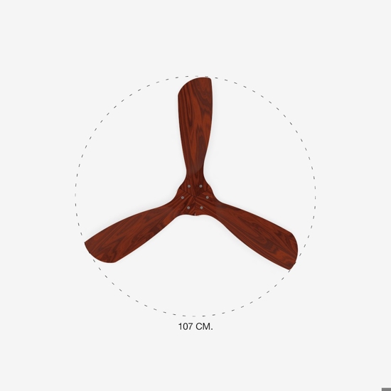 Ventilatore da soffitto 13mq con pale in legno