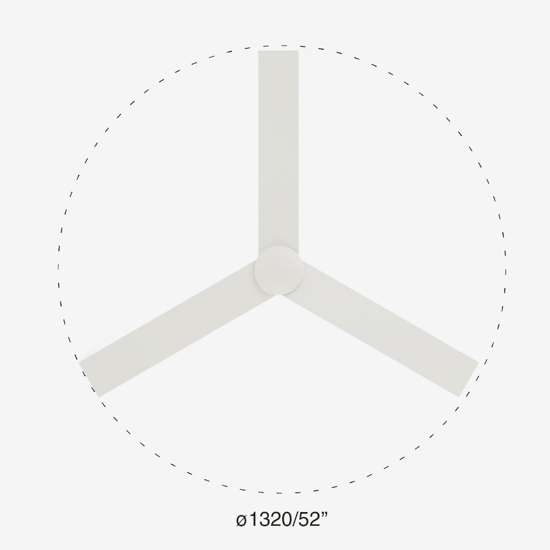 Ventilatore da soffitto a pale fino a 28mq bianco