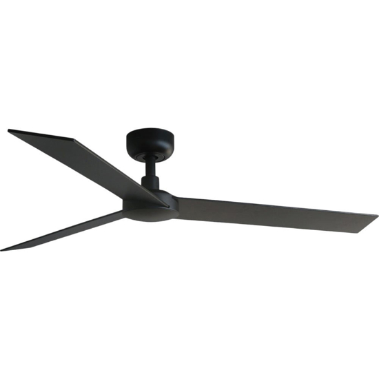 Ventilatore per soffitto 28mq nero con pale marrone