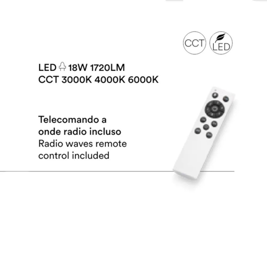 Ventilatore da soffitto bianco silenzioso con luce e telecomando