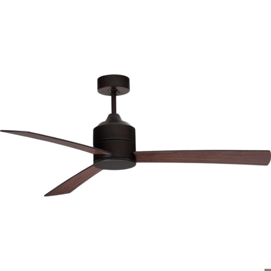 Ventilatore nero con telecomando pale in legno da soffitto silenzioso