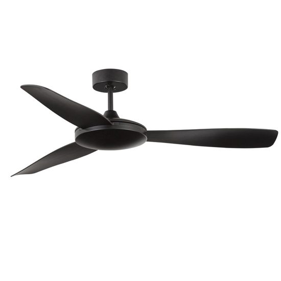 Ventilatore a soffito con pale nero silenzioso 25mq con telecomando