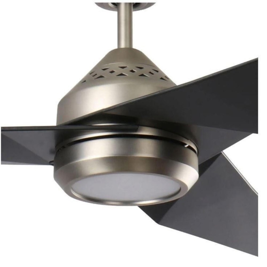 Ventilatore nero da soffitto con telecomando 30mq silenzioso