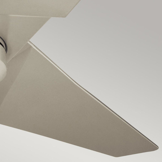 Ventilatore da soffitto con luce 20mq nichel silenzioso