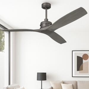 Ventilatore da soffitto 25mq effetto legno antracite