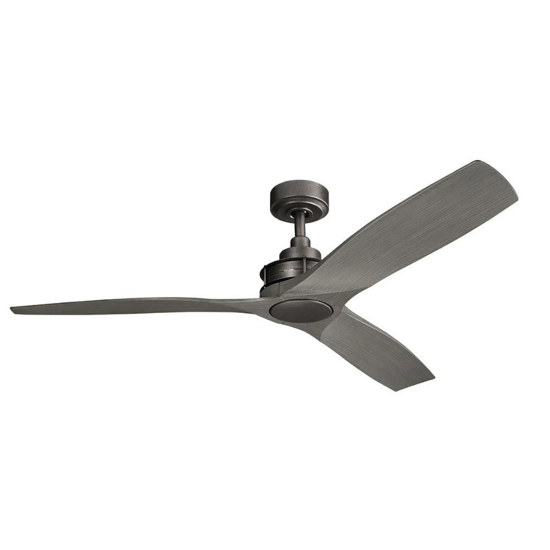 Ventilatore da soffitto 25mq effetto legno antracite