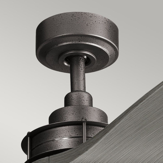 Ventilatore da soffitto 25mq effetto legno antracite