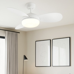 Ventilatore a pale bicolore con luce da soffitto 15mq