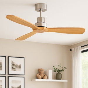 Ventilatore a soffitto 13mq pale di legno pino