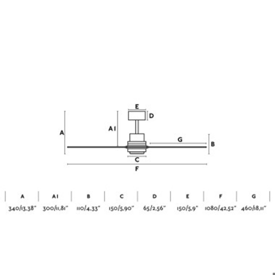 Ventilatore a soffitto 13mq pale di legno pino