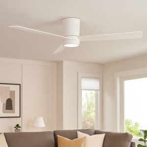 Ventilatore da soffitto bianco a pale 20mq con luce e telecomando