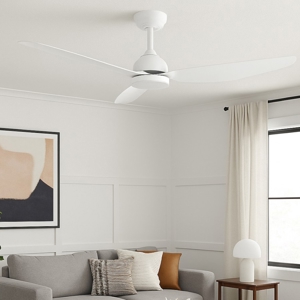 Ventilatore a pale da soffitto con luce bianco 20mq con telecomando