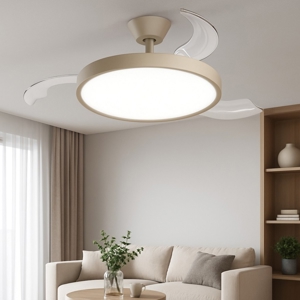 Ventilatore da soffitto con luce sabbia 20mq pale motorizzate con  telecomando