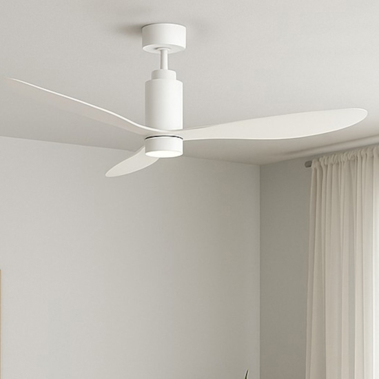 Ventilatore da soffitto con luce e telecomando per 20mq bianco