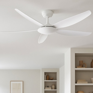 Ventilatore da soffitto bianco ambienti 20mq con telecomando