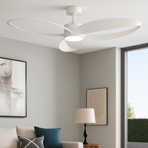 Ventilatore da soffitto con pale bianco con luce 20mq