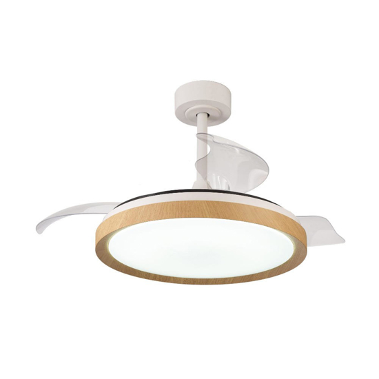 Ventilatore plafoniera marrone fino a 20mq con luce con telecomando