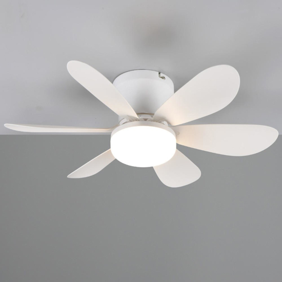 Ventilatore bianco da soffitto con luce telecomando