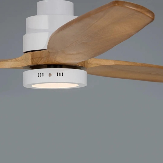 Ventilatore con luce da soffitto pale in legno 20mq con telecomando