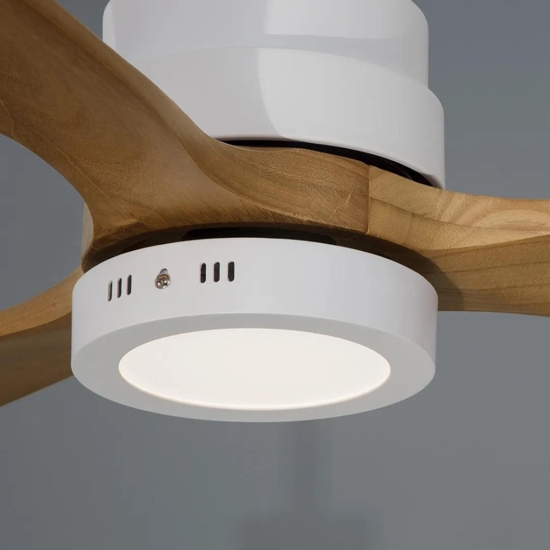 Ventilatore con luce da soffitto pale in legno 20mq con telecomando