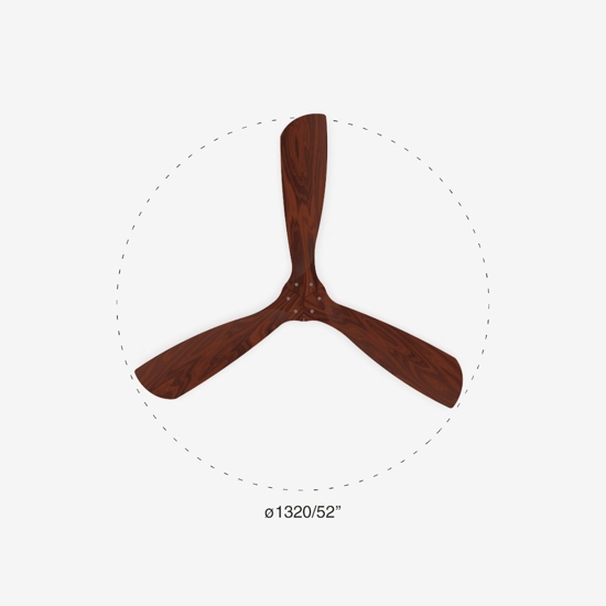 Ventilatore da soffitto 28mq con pale in legno