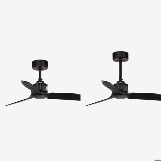 Ventilatore a soffitto 13mq pale nero silenzioso
