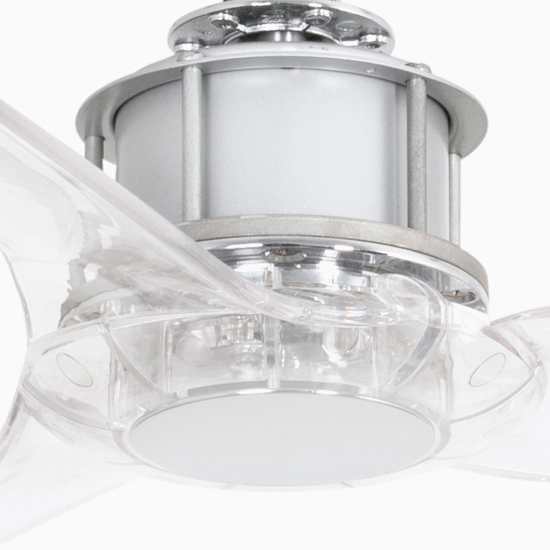 Ventilatore a soffitto con pale trasparenti 13mq