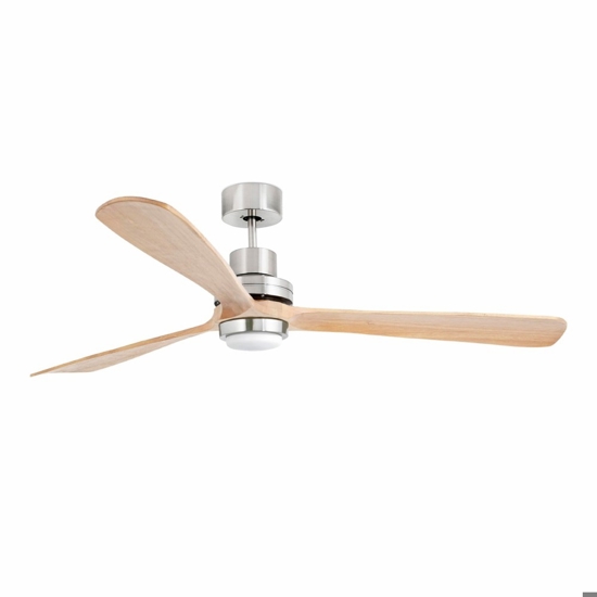 Grande ventilatore da soffitto pale legno con luce telecomando