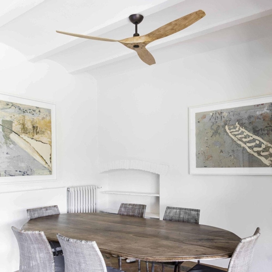 Ventilatore da soffitto con pale in legno 28mq silenzioso