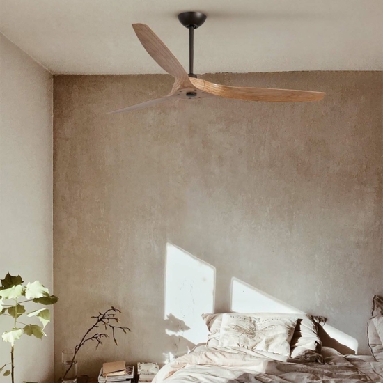Ventilatore da soffitto con pale in legno 28mq silenzioso