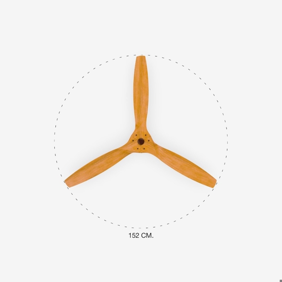 Ventilatore da soffitto con pale in legno 28mq silenzioso