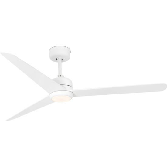 Ventilatore a pale da soffitto bianco 28mq con luce telecomando