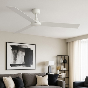 Ventilatore da soffitto bianco 28mq silenzioso con pale