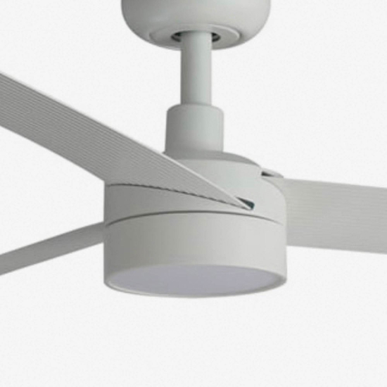 Ventilatore da soffitto smart con luce pale bianco da 28mq