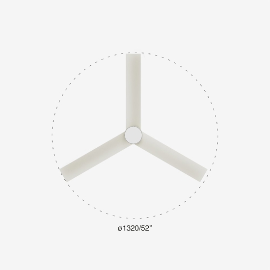Ventilatore con luce da soffitto bianco 28mq