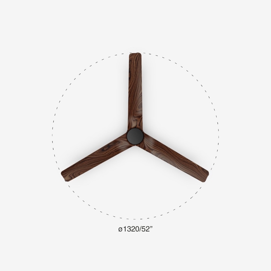 Ventilatore pale in legno da tetto silenzioso 28mq
