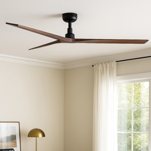 Ventilatore da soffitto silenzioso pale noce 28mq