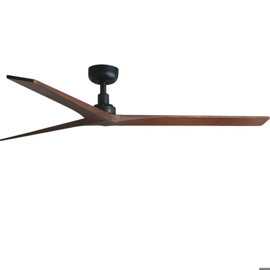 Ventilatore da soffitto silenzioso pale noce 28mq