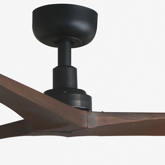 Ventilatore da soffitto silenzioso pale noce 28mq