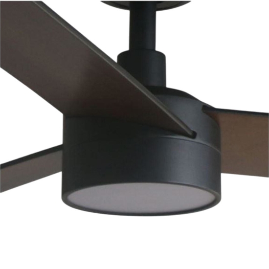 Ventilatore smart a soffitto con luce 28mq legno nocciola