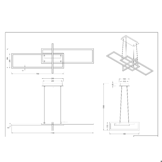 Lampadario per soggiorno design nichel moderno led 34w 3000k dimmerabile