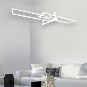 Lampadario led 34w 4000k bianco dimmerabile per soggiorno