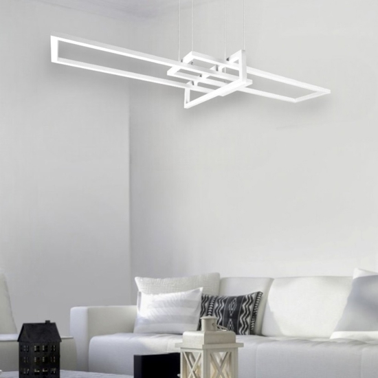 Lampadario led 34w 4000k bianco dimmerabile per soggiorno